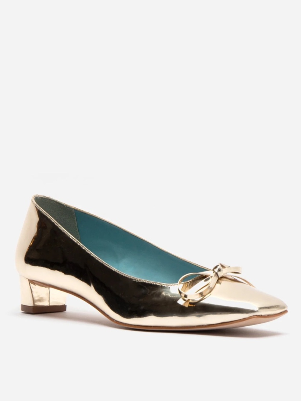 Frances Valentine | Mary Mini Block Heel in Vegan Platino Size 9.5